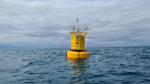 Smart buoy. Credit Plymouth Marine Laboratory.