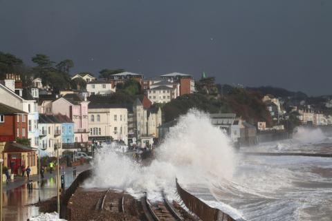 Storm waves, 2014. Plymouth Coastal Observatory Copyright.